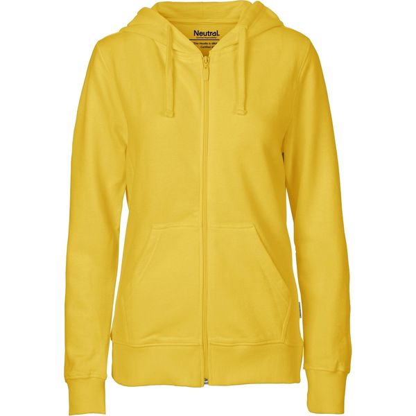 Neutral O83301 | Felpa Con Cappuccio E Zip Da Donna - Colore: Giallo - Taglia: Xs-image