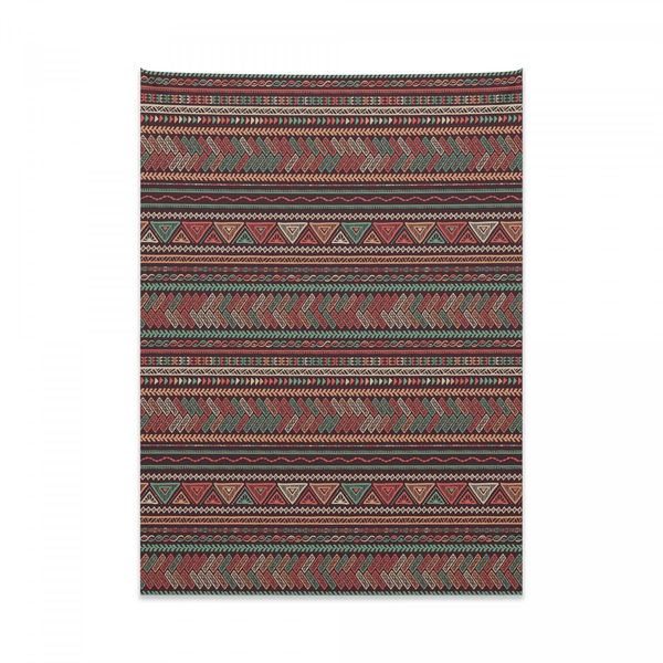Tappeto Da Parete Abakuhaus Boho, Motivi Latinoamericani In Morbido Tessuto Microfibra, Colori Vivaci Che Non Sbiadiscono, Lavabile, 110 X 150 Cm, Multicolore-image