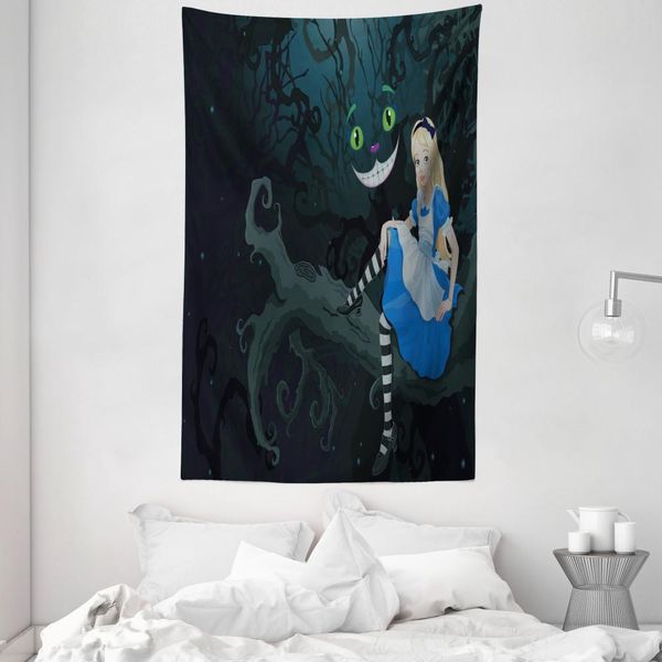 Abakuhaus Arazzo Colorato E Copriletto, Fairytale Bambini In Morbido Tessuto Microfibra Lavabile Senza Scolorimento Stampa Digitale, 140 X 230 Cm, Multicolore-image