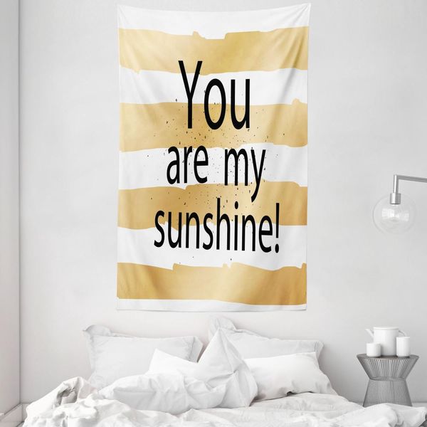 Abakuhaus Tappeto Da Parete E Copriletto Marroni, Amore Relazione Bianco Sfumato In Morbido Tessuto Microfibra Lavabile Senza Scolorimento Stampa Digitale, 140 X 230 Cm, Nero Giallo-image