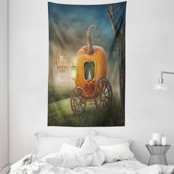 Abakuhaus Arazzo E Copriletto Fantasia, Princess Fairytale In Morbido Tessuto Microfibra Lavabile Senza Scolorimento Stampa Digitale, 140 X 230 Cm, Multicolore-image