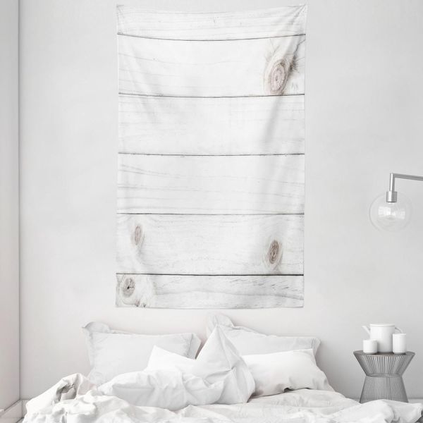 Abakuhaus Arazzo E Copriletto Grigio E Bianco, Design Rustico In Morbido Tessuto Microfibra Lavabile Senza Scolorimento Stampa Digitale, 140 X 230 Cm, Bianco-image