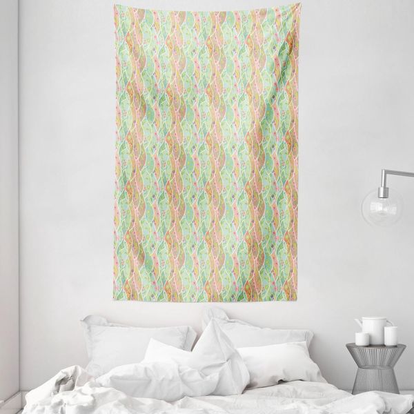 Abakuhaus Arazzo Colorato E Copriletto, Composizione Floreale In Morbido Tessuto Microfibra Lavabile Senza Scolorimento, Stampa Digitale, 140 X 230 Cm, Multicolore-image