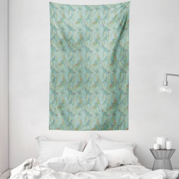 Abakuhaus Arazzo E Copriletto Libelle, Immagine Vintage Lake In Morbido Tessuto Microfibra Lavabile Senza Scolorimento, Stampa Digitale, 140 X 230 Cm, Multicolore-image