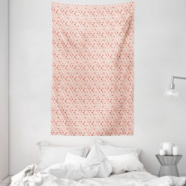 Abakuhaus Tappeto Natalizio E Copriletto, Decorazioni Cartoon In Morbido Tessuto Microfibra Lavabile Senza Scolorimento Stampa Digitale, 140 X 230 Cm, Rosso Cinabro-image