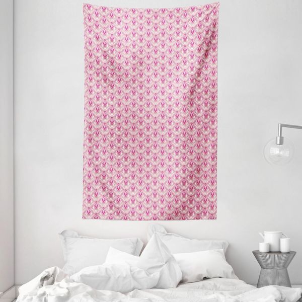 Abakuhaus Arazzo E Copriletto In Damasco, Motivi Orientali Riccioluti In Morbido Tessuto Microfibra Lavabile Senza Scolorimento, Stampa Digitale, 140 X 230 Cm, Multicolore-image