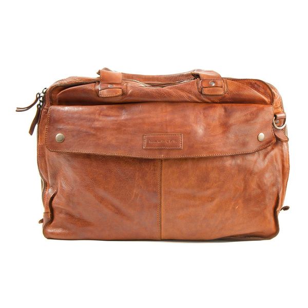 Harold's Pelle Borsa Da Ufficio Laptop Bag Con Scomparto Per Laptop Submarine Businessbag Cognac Marrone-image