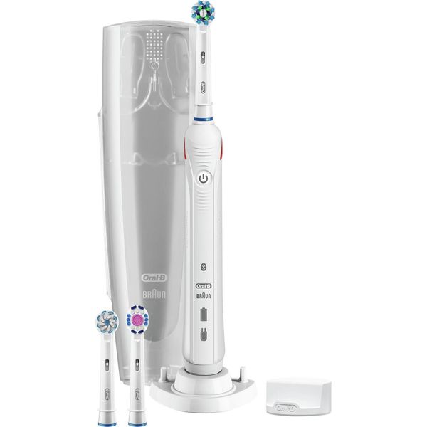 Braun Oral-B Smart 5100S Bianco - Adulto - Spazzolino Rotante-Vibrante - 10500 Movimenti Al Minuto - Cura Quotidiana - Cura Delle Gengive - Bianco - 4 X 30 Sec-image