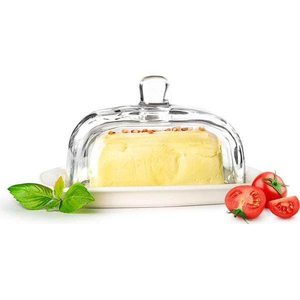 Grande Piattino Per Il Burro Su Piatto Di Porcellana Piattino Per Il Burro Piattino Per Il Burro Frigo Per Il Burro-image