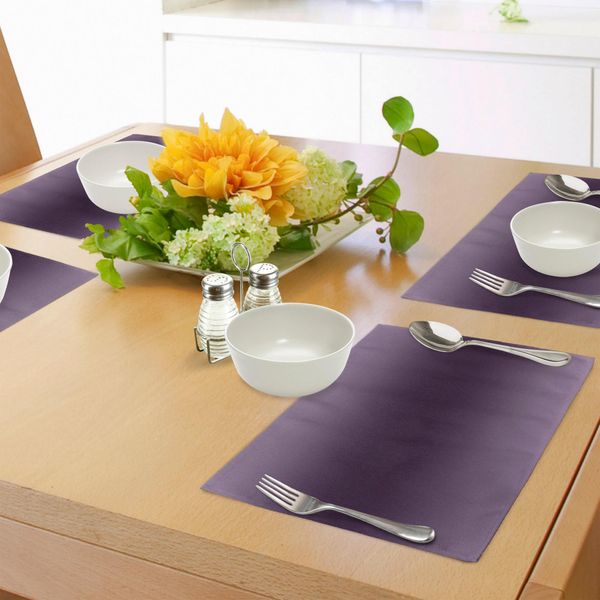 Abakuhaus Tovagliette Ombra, Hollywood Glam Show Ispirato Al Colore Ombre Design Rappresentazione Astratta Immagine Digitale, Tiscjdeco In Tessuto Resistente Al Colore Per La Sala Da Pranzo E La Cucina, Viola-image