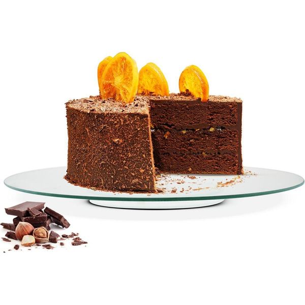 Vassoio Per Torte Vassoio In Vetro ø40 Cm Girevole Vassoio Per Torte Supporto Per Torte Vassoio Da Portata-image