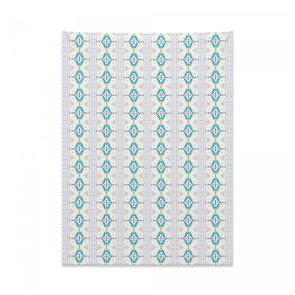 Tappeto Geometrico Abakuhaus, Indige Culutres In Morbido Tessuto Microfibra, Colori Chiari Che Non Sbiadiscono, Lavabile, 110 X 150 Cm, Multicolore-image