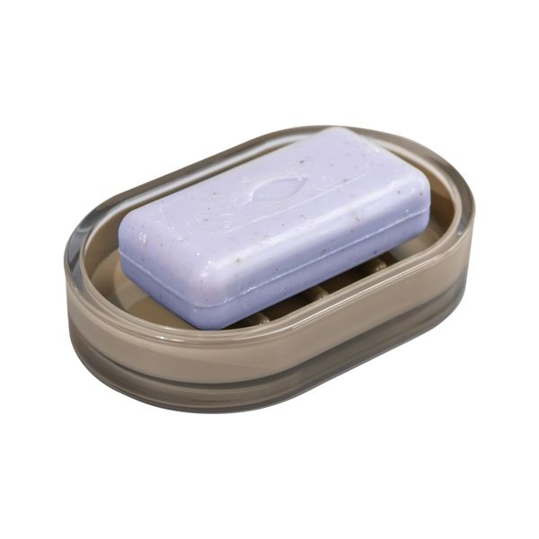 Bremermann Serie Bagno Savona Portasapone, In Plastica, Marrone Cappuccino-image