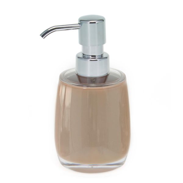 Bremermann Serie Bagno Savona - Distributore Di Sapone In Plastica, Marrone Cappuccino-image