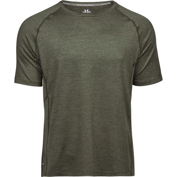 Maglietta Sportiva Da Uomo Tee Jays 7020 | Cool-Dry - Colore: Olive Melange - Taglia: Xxl-image
