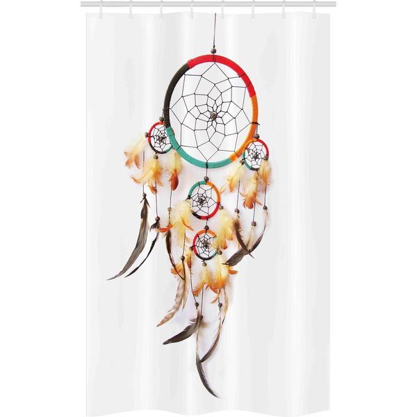 Abakuhaus Tenda Da Doccia Stretta Tribale, Acchiappasogni, Set Decorativo Per Bagno In Tessuto Con Ganci, 120 X 180 Cm, Multicolore-image