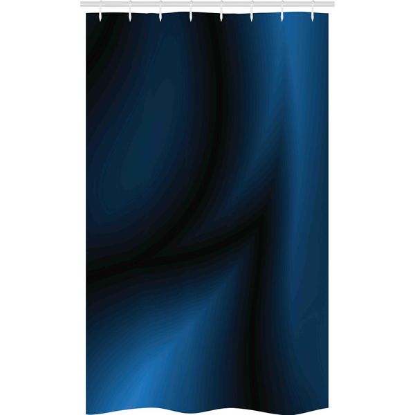 Abakuhaus Tenda Da Doccia Stretta Marine, Deep In The Ocean Sealife, Set Decorativo Per Bagno In Tessuto Con Ganci, 120 X 180 Cm, Blu Scuro-image