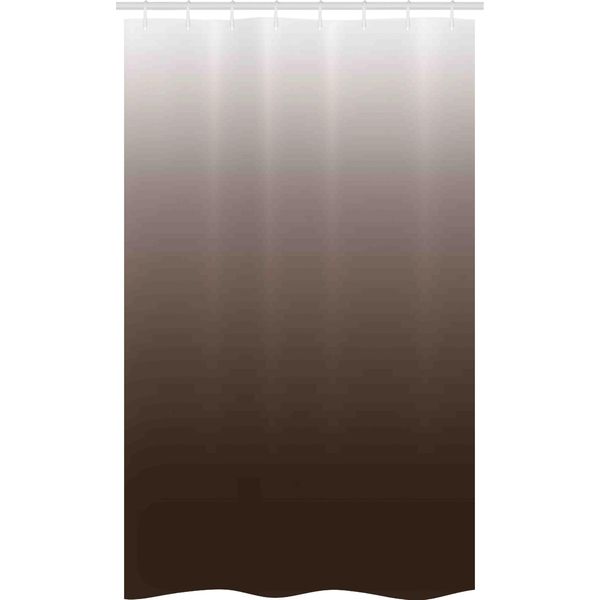 Abakuhaus Tenda Da Doccia Stretta Ombre, Digital Chocolate, Set Decorativo Per Bagno In Tessuto Con Ganci, 120 X 180 Cm, Marrone E Bianco-image