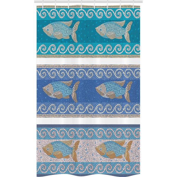 Abakuhaus Paesaggio Tenda Da Doccia Stretta, Tramonto Nel Parco Naturale, Set Decorativo Per Bagno In Tessuto Con Ganci, 120 X 180 Cm, Multicolore-image