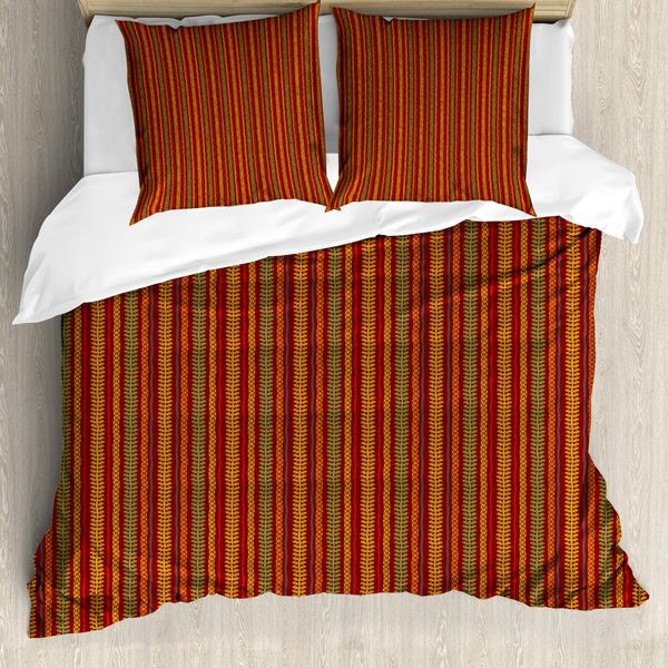 Abakuhaus Copripiumino Orientale, Motivo Tribale Astratto, Antiacaro, Adatto A Chi Soffre Di Allergie, Con Federe, 155 Cm X 220 Cm - 80 X 80 Cm, Multicolore-image
