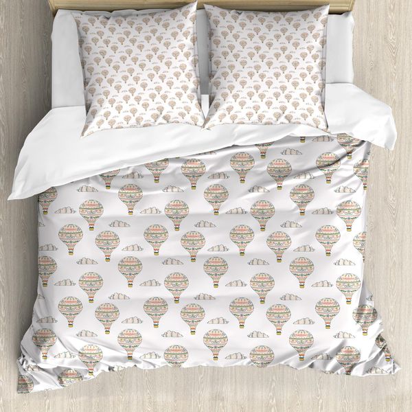 Abakuhaus Copripiumino Balloon, Cuori Vorticosi, Antiacaro, Adatto A Chi Soffre Di Allergie, Con Federe, 155 Cm X 220 Cm - 80 X 80 Cm, Multicolore-image
