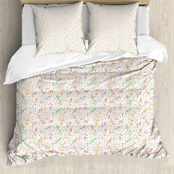 Abakuhaus Copripiumino Per Compleanno, Occasioni Divertenti, Antiacaro, Adatto A Chi Soffre Di Allergie, Con Federe, 200 Cm X 200 Cm - 80 X 80 Cm, Multicolore-image