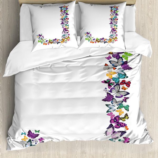Abakuhaus Lettera J Copripiumino, Alphabet Tropic Natur, Antiacaro, Adatto A Chi Soffre Di Allergie, Con Federe, 155 Cm X 220 Cm - 80 X 80 Cm, Multicolore-image