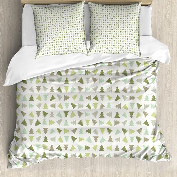 Abakuhaus Copripiumino Invernale, Pino Retrò, Antiacaro, Adatto A Chi Soffre Di Allergie, Con Federe, 155 Cm X 220 Cm - 80 X 80 Cm, Multicolore-image