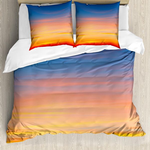 Abakuhaus Copripiumino Himmel, Majestic Tramonto Spettacolare, Antiacaro, Adatto A Chi Soffre Di Allergie, Con Federe, 155 Cm X 220 Cm - 80 X 80 Cm, Multicolore-image