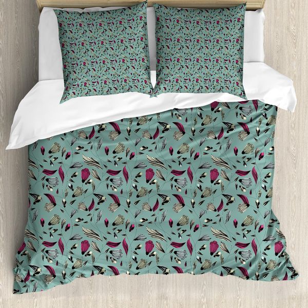 Abakuhaus Copripiumino Vintage, Antique Elaborato Primavera, Antiacaro Adatto A Chi Soffre Di Allergie Con Federe, 155 Cm X 220 Cm - 80 X 80 Cm, Multicolore-image