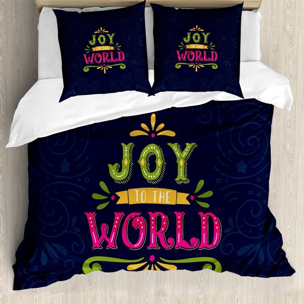 Abakuhaus Gioia Copripiumino, Decorato Con Motivo Natalizio, Antiacaro, Adatto A Chi Soffre Di Allergie, Con Federe, 155 Cm X 220 Cm - 80 X 80 Cm, Multicolore-image