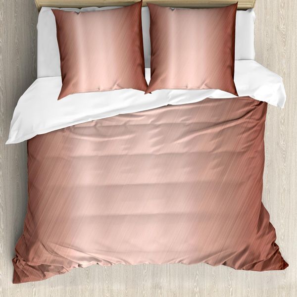 Abakuhaus Copripiumino Astratto, Effetto Sfumato, Antiacaro, Adatto A Chi Soffre Di Allergie, Con Federe, 200 Cm X 200 Cm - 80 X 80 Cm, Rosa Secca Blush-image