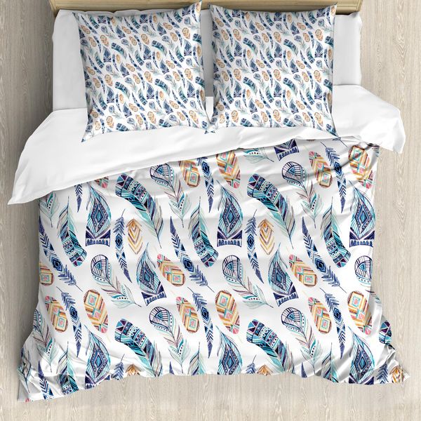 Abakuhaus Copripiumino, Motivi Elaborati, Antiacaro, Adatto A Chi Soffre Di Allergie, Con Federe, 155 Cm X 220 Cm - 80 X 80 Cm, Multicolore-image
