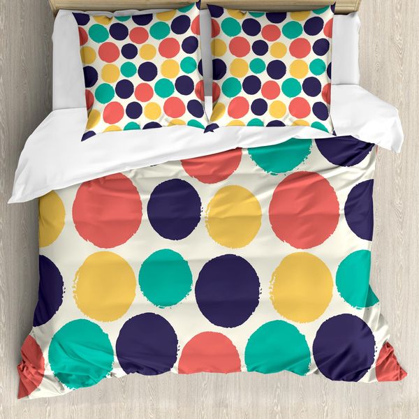 Abakuhaus Copripiumino Astratto, Illustrazione Grunge Moderna, Antiacaro, Adatto A Chi Soffre Di Allergie, Con Federe, 200 Cm X 200 Cm - 80 X 80 Cm, Multicolore-image