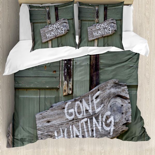 Abakuhaus Copripiumino Jagd, Old Cottage TüR, Antiacaro, Adatto A Chi Soffre Di Allergie, Con Federe, 155 Cm X 220 Cm - 80 X 80 Cm, Multicolore-image