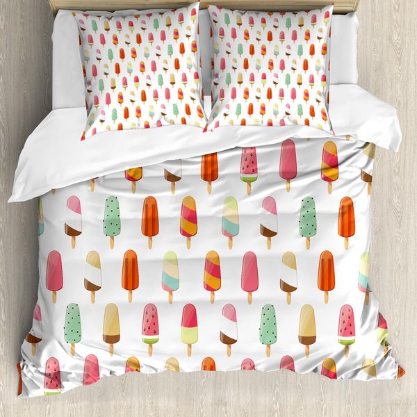 Abakuhaus Eis Copripiumino, Vari Aromi, Antiacaro, Adatto A Chi Soffre Di Allergie, Con Federe, 200 Cm X 200 Cm - 80 X 80 Cm, Multicolore-image