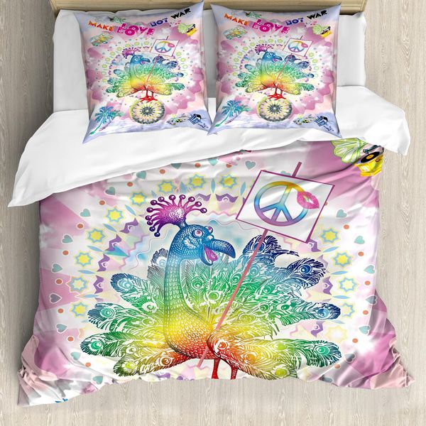 Abakuhaus Copripiumino Erntedankfest, Tropical Turchia, Antiacaro, Adatto A Chi Soffre Di Allergie, Con Federe, 155 Cm X 220 Cm - 80 X 80 Cm, Multicolore-image