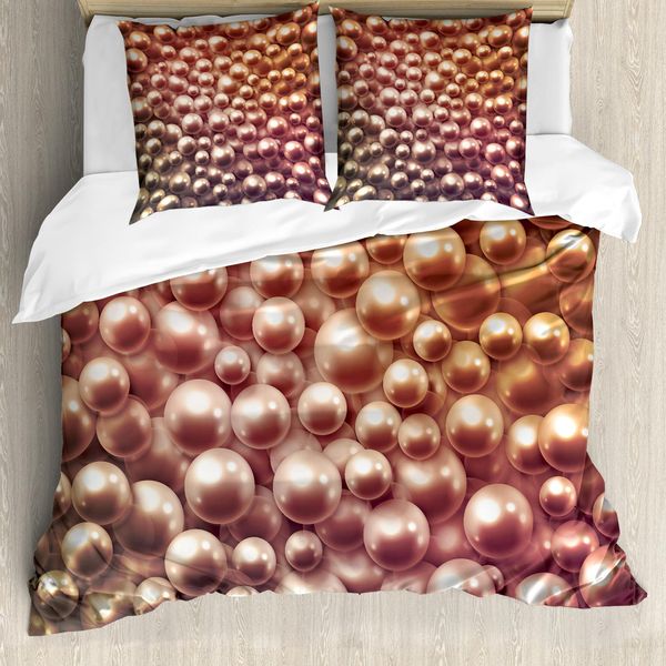 Abakuhaus Pearls Copripiumino, Varie Misure, Antiacaro, Adatto A Chi Soffre Di Allergie, Con Federe, 155 Cm X 220 Cm - 80 X 80 Cm, Marrone-image