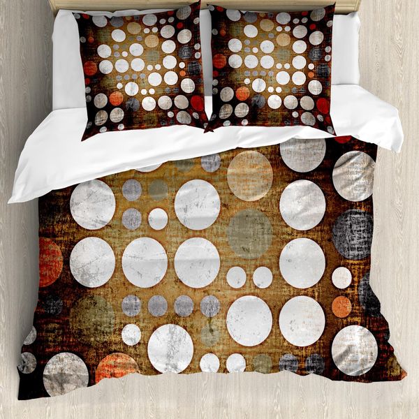 Abakuhaus Set Copripiumino Per Letti Matrimoniali, Pois Colorati, Antiacaro, Adatto A Chi Soffre Di Allergie, Con Federe, Multicolore-image