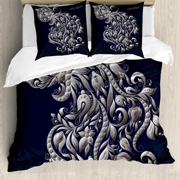 Abakuhaus Copripiumino Zodiaco, Acquario Astrologia, Antiacaro Adatto A Chi Soffre Di Allergie Con Federe, 200 Cm X 200 Cm - 80 X 80 Cm, Blu Grigio-image
