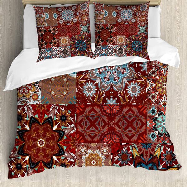 Abakuhaus Copripiumino Vittoriano, Victorian Mandala, Antiacaro, Adatto A Chi Soffre Di Allergie, Con Federe, 200 Cm X 200 Cm - 80 X 80 Cm, Multicolore-image
