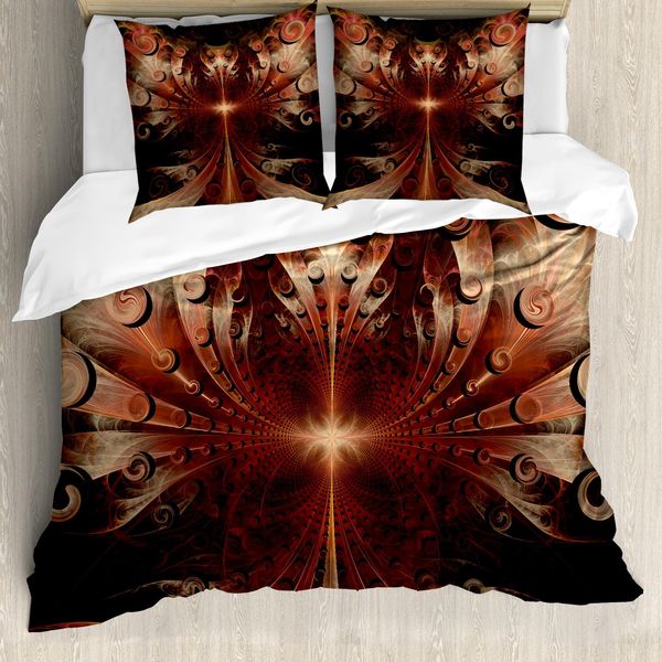 Abakuhaus Set Copripiumino Gotico Per Letti Matrimoniali, Arte Medievale, Antiacaro, Adatto A Chi Soffre Di Allergie, Con Federe, Multicolore-image