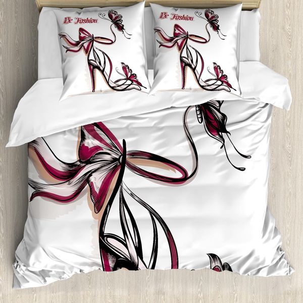 Abakuhaus Copripiumino Rosa, Moda Elegante, Antiacaro, Adatto A Chi Soffre Di Allergie, Con Federe, 155 Cm X 220 Cm - 80 X 80 Cm, Rose Essiccate-Nero-image