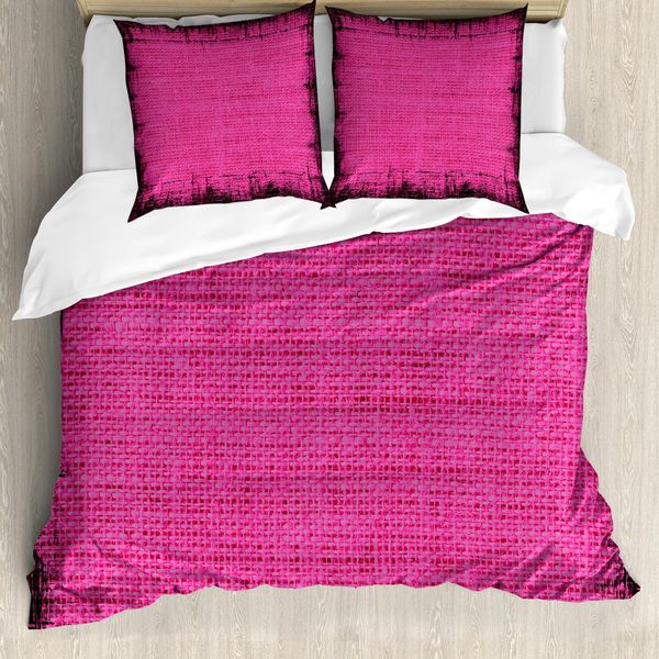 Abakuhaus Copripiumino Magenta, Futuristico Grungy Opaco, Antiacaro, Adatto A Chi Soffre Di Allergie, Con Federe, 155 Cm X 220 Cm - 80 X 80 Cm, Rosa Fucsia-image