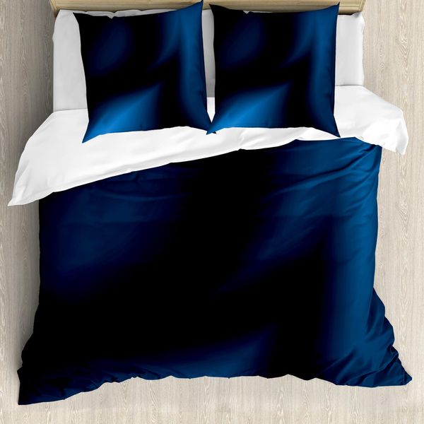 Abakuhaus Copripiumino Blu Navy, Deep In The Ocean Sealife, Antiacaro, Adatto A Chi Soffre Di Allergie, Con Federe, 200 Cm X 200 Cm - 80 X 80 Cm, Blu Scuro-image