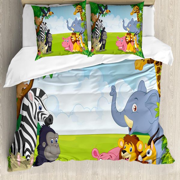 Abakuhaus Copripiumino Per Animali Domestici, Grandi Animali, Antiacaro, Adatto A Chi Soffre Di Allergie, Con Federe, 200 Cm X 200 Cm - 80 X 80 Cm, Multicolore-image
