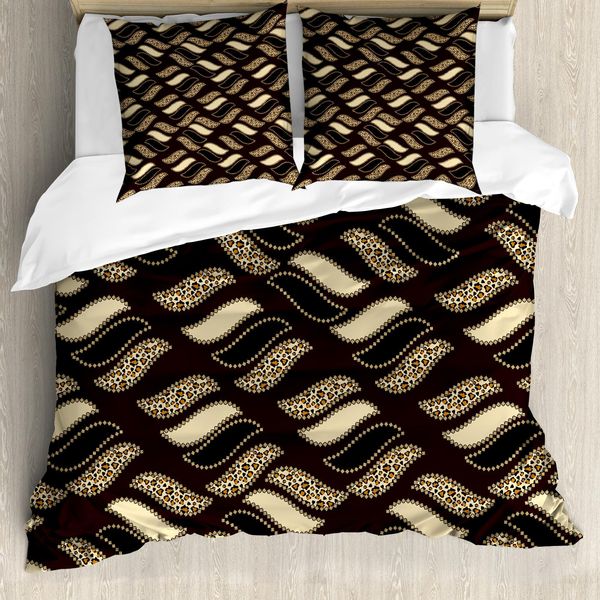 Abakuhaus Copripiumino Marrone, Motivo Pelle Di Ghepardo Safari, Antiacaro, Adatto A Chi Soffre Di Allergie, Con Federe, 155 Cm X 220 Cm - 80 X 80 Cm, Redwood Brown-image