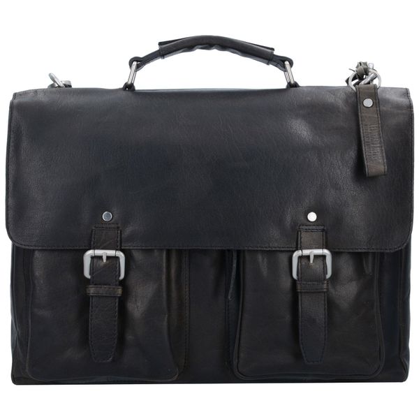 Leonhard Heyden Glasgow Messenger Briefcase In Pelle 40 Cm Scomparto Per Laptop-image
