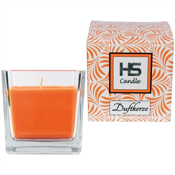 Candela Profumata "Honeydew Melon"" In Vetro, Candela 8Cm X 7,5Cm In Confezione Regalo, 190Gr. Cera - Tempo Di Combustione Circa 40 - 50 Ore"-image