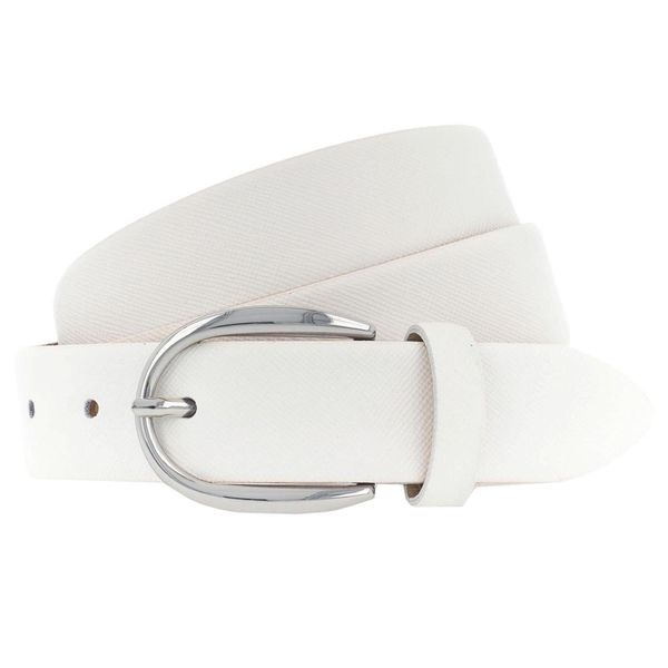 Vanzetti Pelle Cintura Classics 30Mm Cambered Leather Belt W95 White Bianco-image